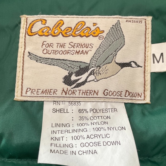 Cabela Outfitters Goose Down Men’s Hooded  Ski Parka - Picture 3 of 4